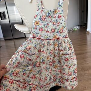 Polo by Ralph Lauren Floral Kids Dress with Red and Blue